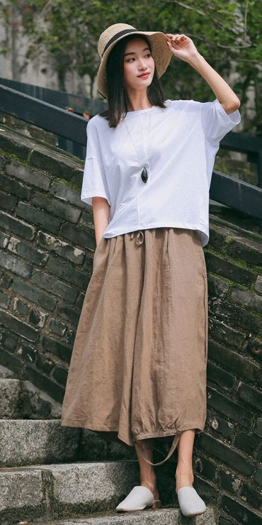 亞麻材質　亞麻衣服穿搭